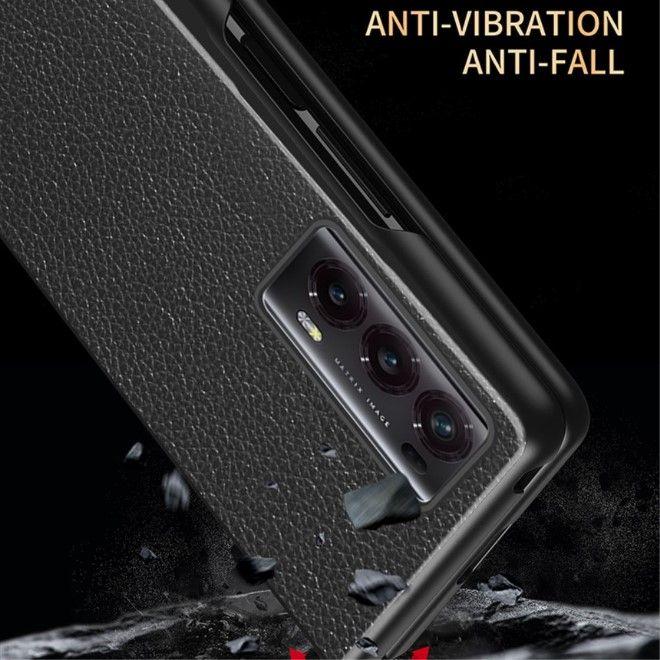 Produktbild MU Classic Kunstleder Hardcase Hülle (Honor Magic V2)