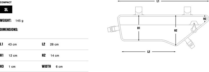 Produktbild Apidura Expedition Frame Pack (3L) (3 l, Rahmentasche)