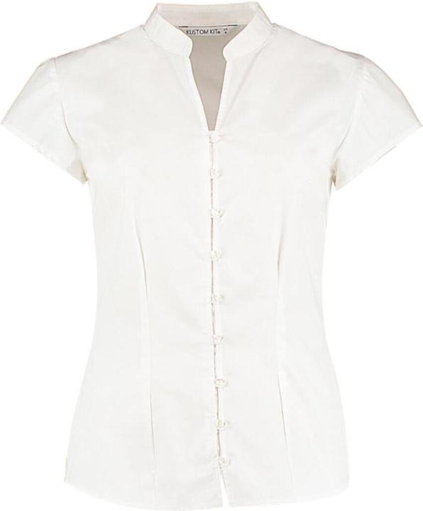 Produktbild Kustom Kit Bluse mit Mandarin-Kragen Damen (3XL)