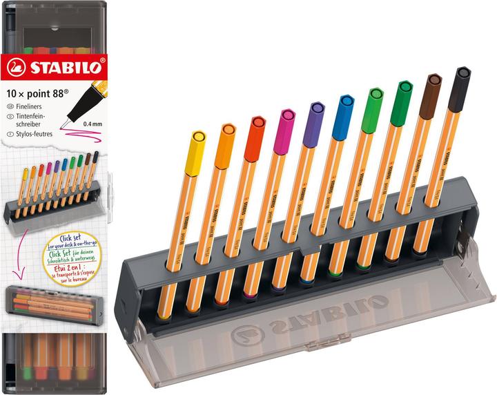 Actual product image STABILO Point 88 10er Klicketui (10x)