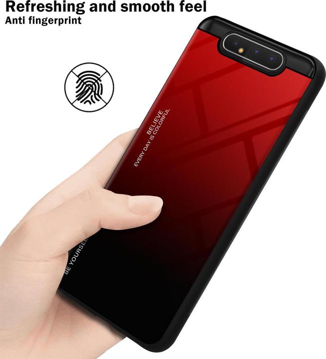 Actual product image Cadorabo TPU 2 colors glass cover (Samsung Galaxy A80)
