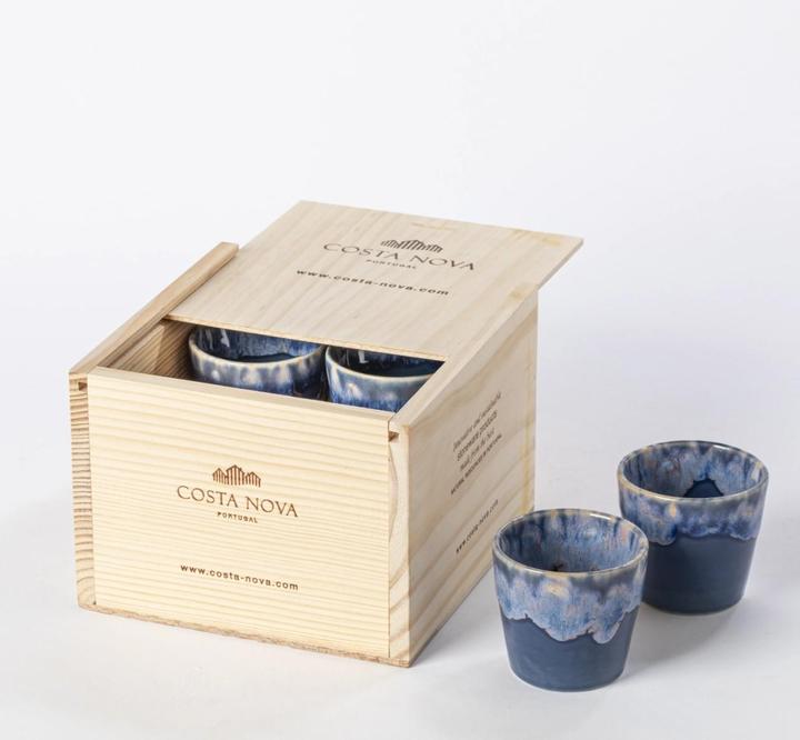 Produktbild Costa Nova 8er Set Grespresso Geschenkbox Espressotasse 70ml denim (8 x)