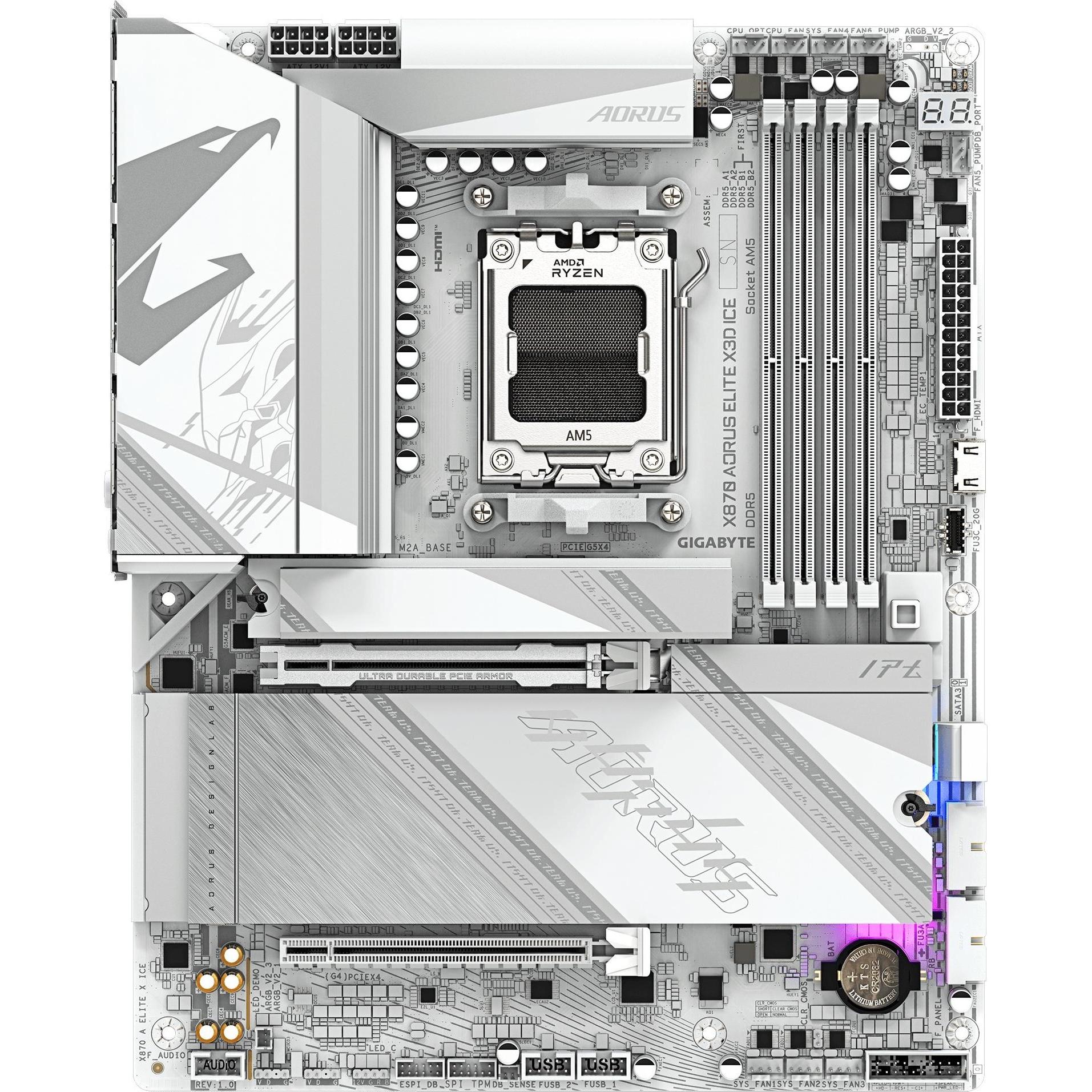 Gigabyte X870 A ELITE X ICE (AM5, AMD X870, ATX), Mainboard