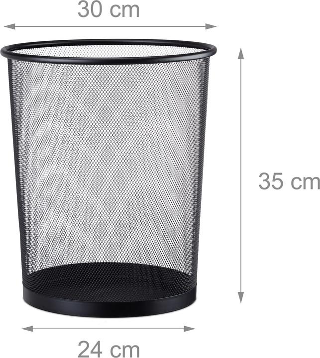 Actual product image Relaxdays Waste Bin 30 cm Ø (19 l)