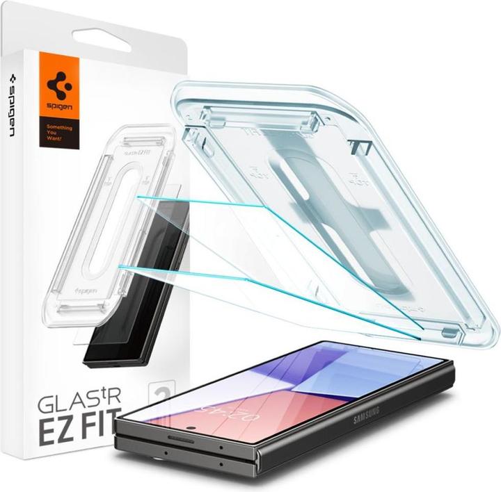 Spigen EZ Fit Verre Gehard Protecteur d'écran Clear Samsung Galaxy Z Fold 6 2-Pack (2 pcs, Samsung Galaxy Z Fold6)