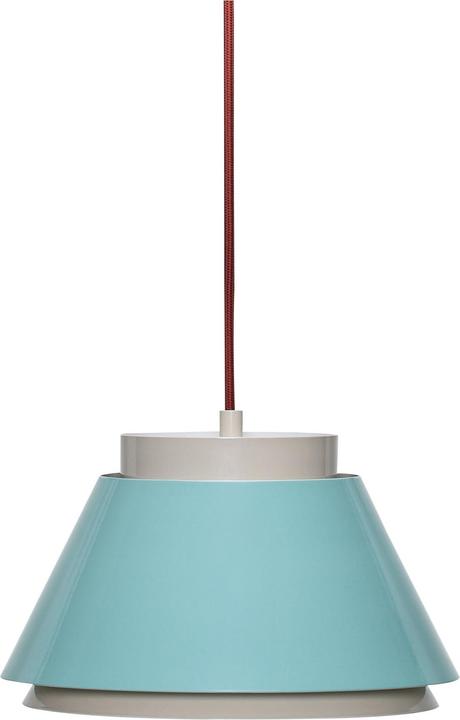 Produktbild Hübsch Remi Hängelampe Blau/Beige (E27)