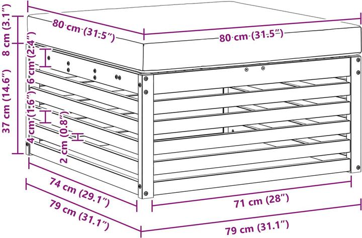 Produktbild vidaXL gartenmöbel