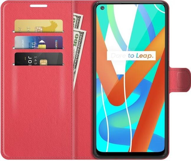 Image du produit MU Classic Série de couvertures de livres en cuir litchi (Realme 8 5G)