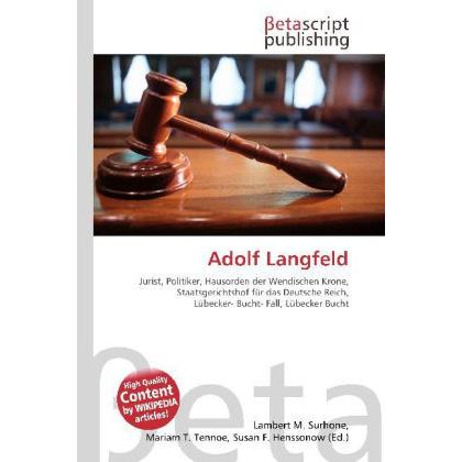 Adolf Langfeld, Fachbücher