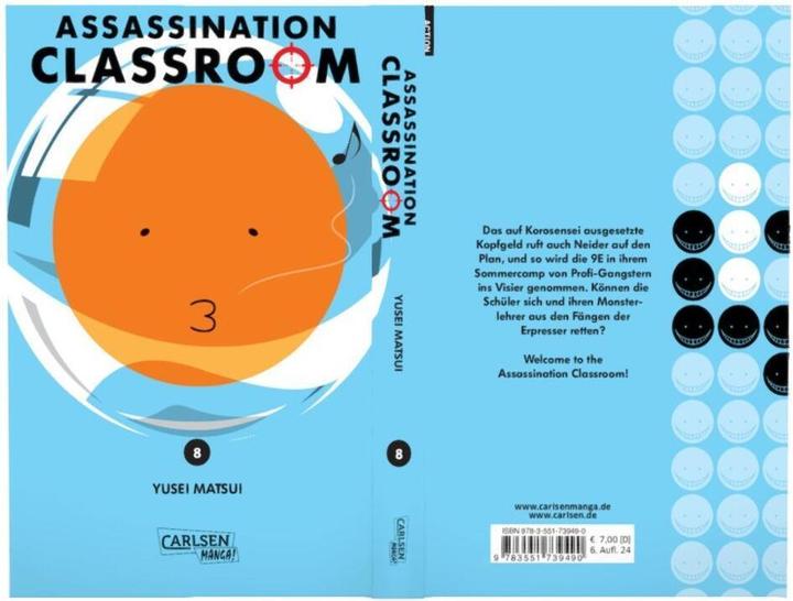 Produktbild Assassination Classroom, Band 8 (Deutsch, Yusei Matsui, 2015)