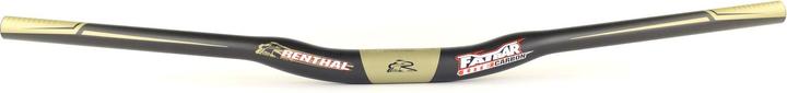 Renthal Manubrio V2 Fatbar Lite con riser in carbonio, 31,8 mm, 760x20 mm, 7°/5°, carbonio/oro (31.80 mm)