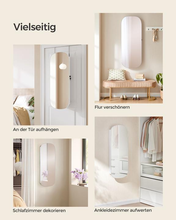 Actual product image Songmics Schmuckhalter Spiegel