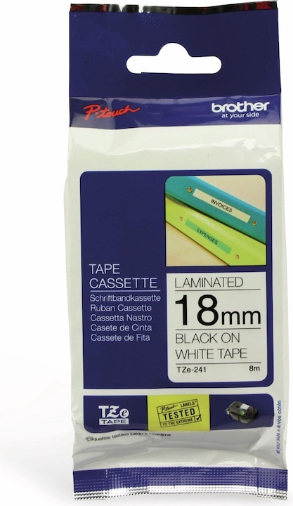 Immagine prodotto Brother TZe-241 (1.80 cm, Nero, Bianco)
