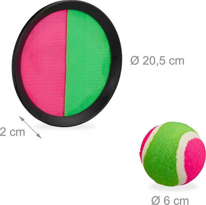 Actual product image Relaxdays Velcro ball game set