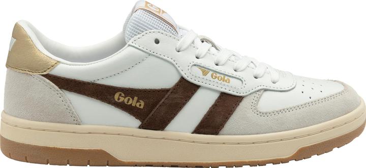 Dark Brown, Gold, White