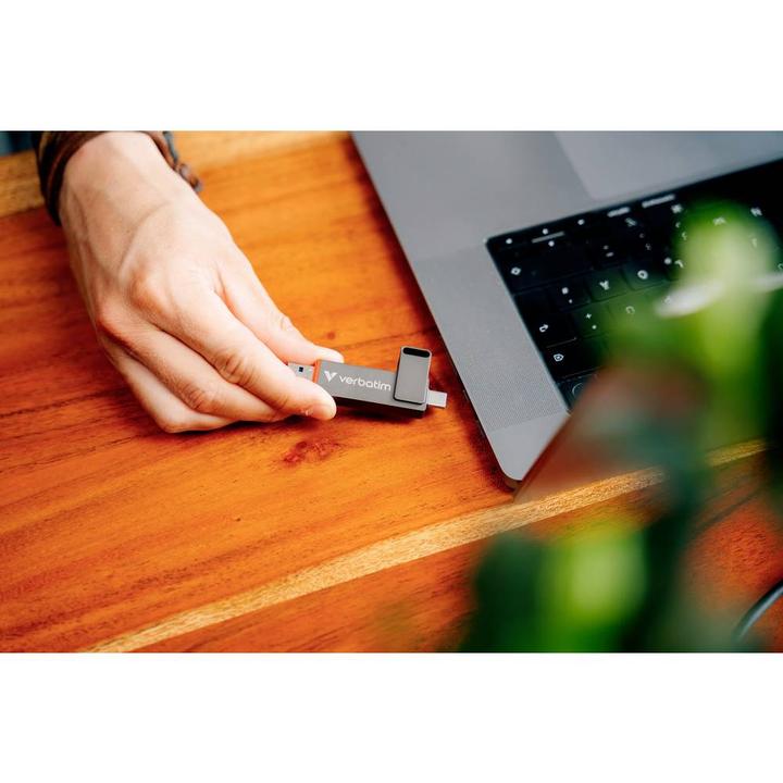 Actual product image Verbatim Dual QuickStick (256 GB, USB-A, USB-C)