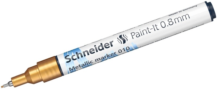 Immagine prodotto Schneider Paint-It 010 Marchio metallizzato, 0,8 mm, argento metallizzato (oro metallizzato, 0.80 mm, 1 x)