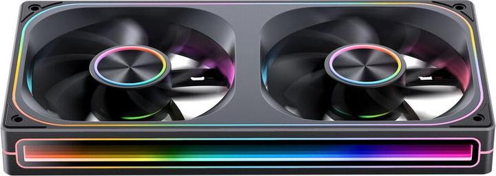 Jonsbo ZA-240 Infinity Mirror ARGB Reverse Blade PWM Lüfter - 240mm, schwarz (240 mm)