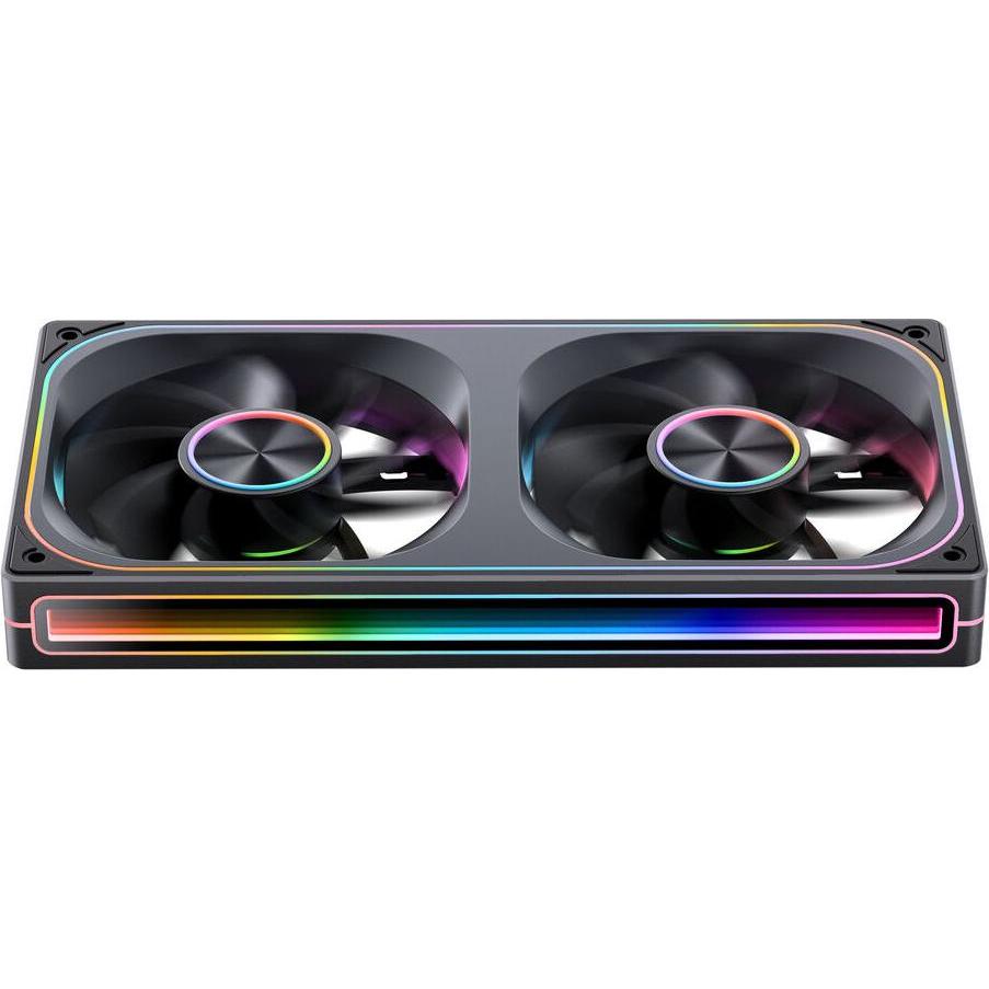 Jonsbo ZA-240 Infinity Mirror ARGB Reverse Blade PWM Lüfter - 240mm, schwarz (240 mm), PC Lüfter, Schwarz