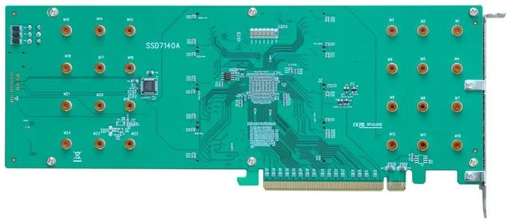 Image du produit HighPoint Adaptateur de bus hôte Rocket 1108A PCI-Ex16v3 - 8x M.2 NVMe