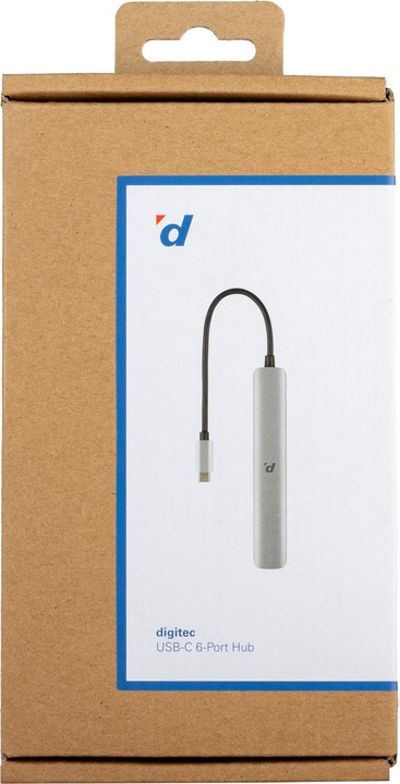 Produktbild Digitec USB-C-6-Port Hub (USB-C, 6 Ports)