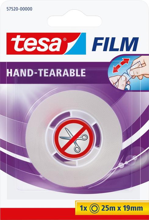 tesa il nastro adesivo tesafilm può essere strappato a mano (19 mm)