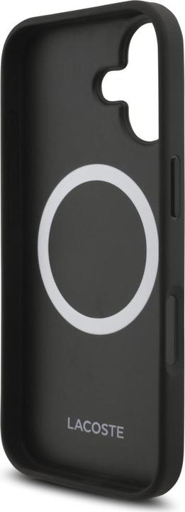 Productafbeelding Lacoste - Hardcase Iconic Petit Pique MagSafe (LCHMP17SPVCK) - iPhone 17 - Black (Apple iPhone 17)