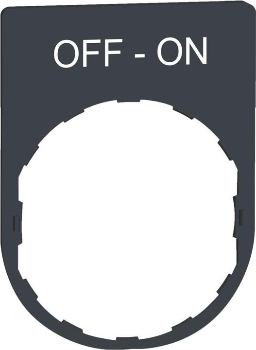 Actual product image Schneider Electric Label holder 30x40mm, with lettering ZBYP2367