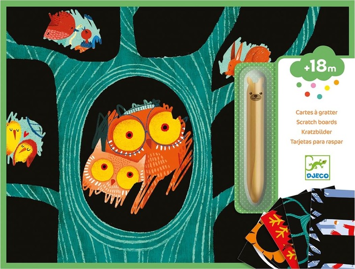 Produktbild Djeco Scratchbilder Tiere entdecken