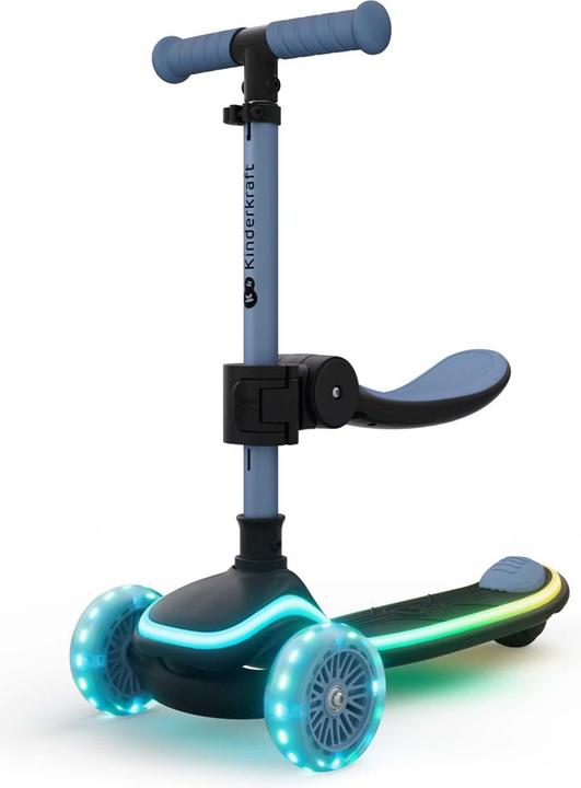 Produktbild KinderKraft Three-wheeled LED scooter blue