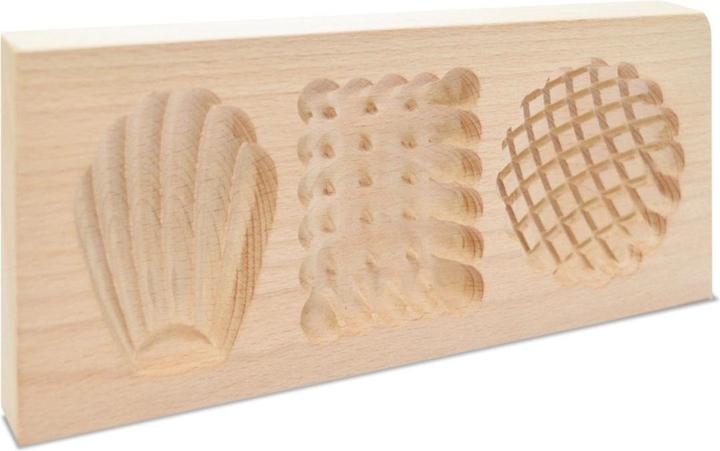 Actual product image ScrapCooking Holzform für gefüllte Kekse Petits Biscuits, 20x10x2cm