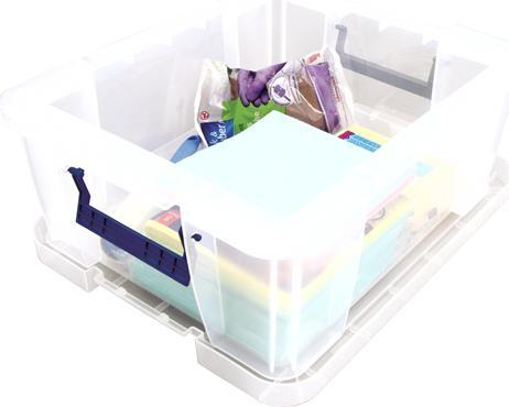 Actual product image Fellowes Storage Box ProStore Bonus Set 3 Semi Transparent (47.50 cm, 36 l, 3x)