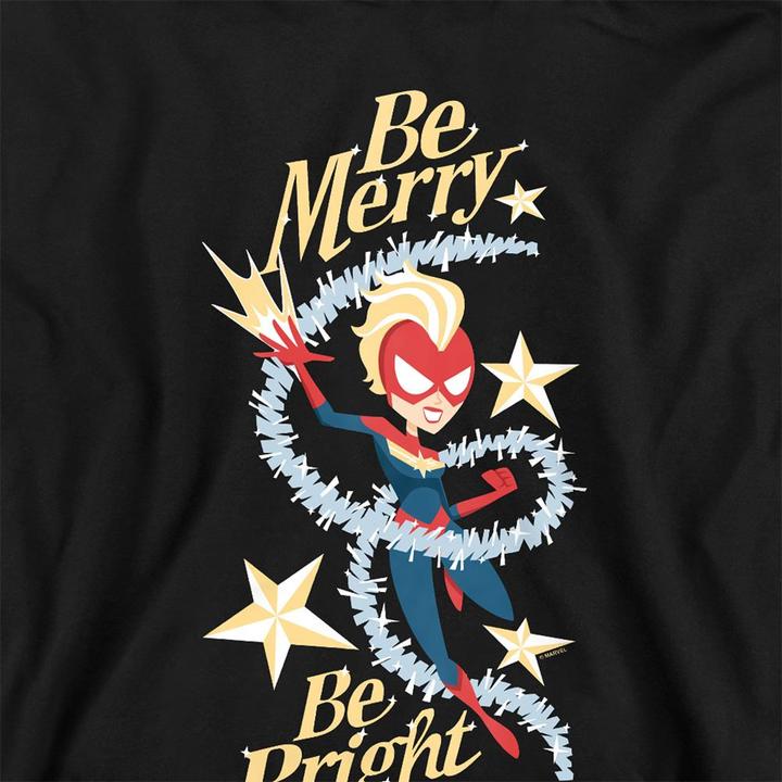 Produktbild Captain Marvel Be Merry Be Bright Kapuzenpullover Zum Überziehen (128)