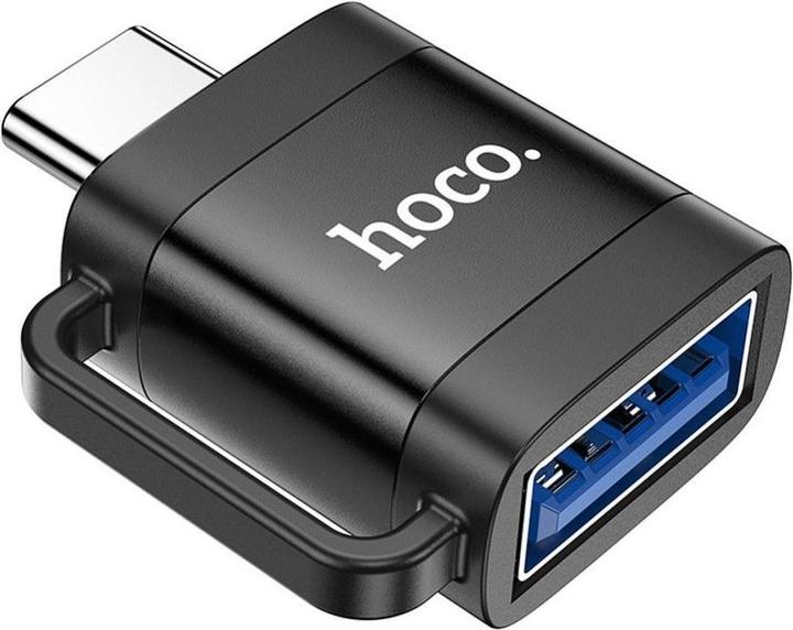 Actual product image Hoco Cable adapter OTG Type C (male) to USB A (female) 3A UA31C black (USB-A, USB-C)