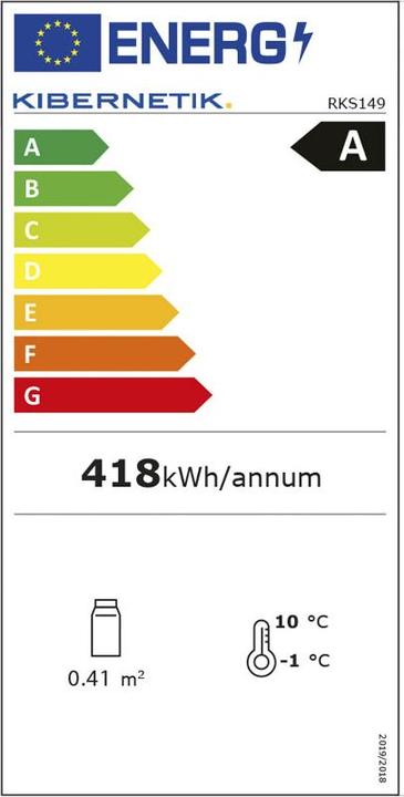 Label énergétique Kibernetik RKS149 (168 l)