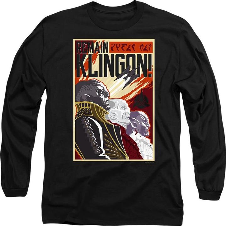 Produktbild Universal Textiles Remain Klingon TShirt (S)