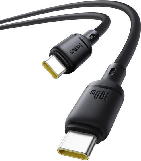 Produktbild Baseus Silky Series Ladekabel Type-C 100W 1m Schwarz (1 m, 100 W)