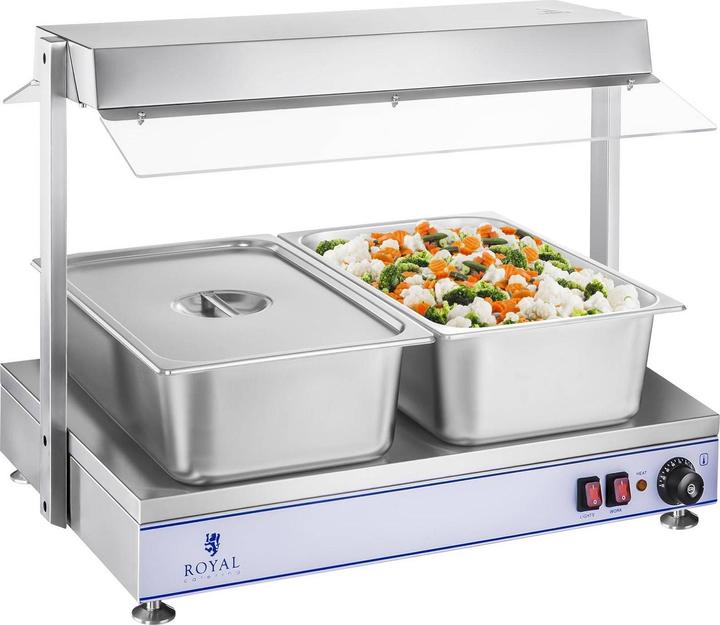 Actual product image Royal Catering Hot Plate - 2 halogen lamps - 1,100 W