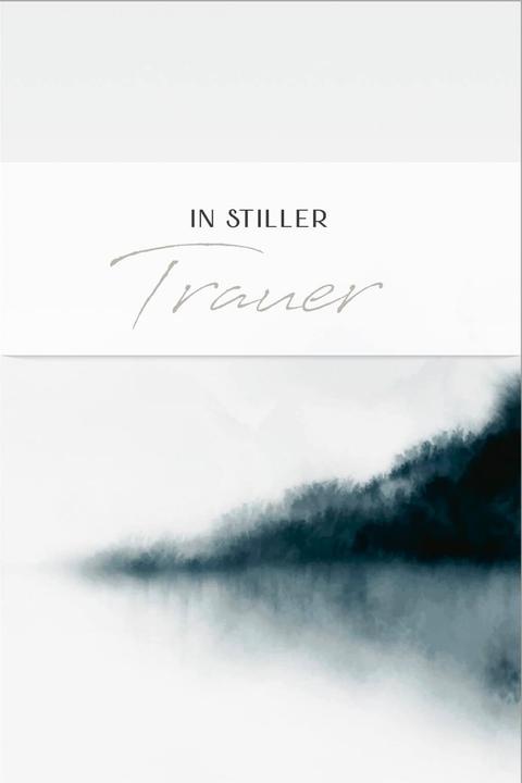 Produktbild ABC Trauerkarte Nebel über dem See B6 (1 Stk.)