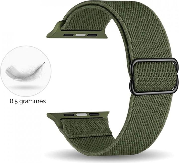 Actual product image PhoneLook Sporty elastic nylon strap, adjustable, soft, washable 42mm / 44mm / 45mm (42 mm, 44 mm, 45 mm, Fabric)