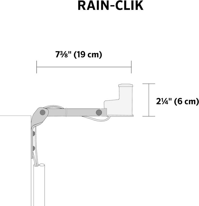 Image du produit Hunter Regensensor Rain-Clik mit Kabel (Sonde d'irrigation)