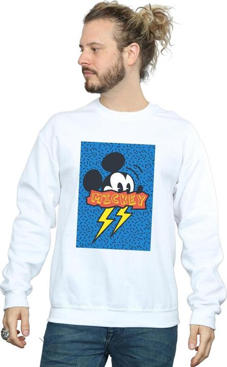 Actual product image Disney Mens Mickey Mouse 90s Flash Sweatshirt (XXL)