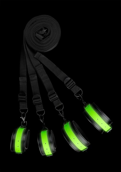 Image du produit Ouch! Bed Bindings Restraint Kit - GitD/Black