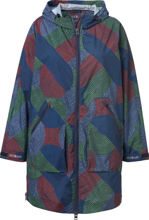 Image du produit Ulla Popken Veste de pluie imperméable, capuche et fermeture zippée de chaque côté, coupe évasée (50, 52)
