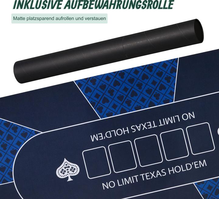 Image du produit Relaxdays Pokermatte 120 x 60 cm