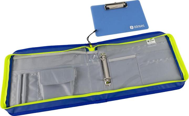 Produktbild Dönges Fahrtenbuch A5 quer mit Schreibunterlage, blau/gelb (A5, 1 x)