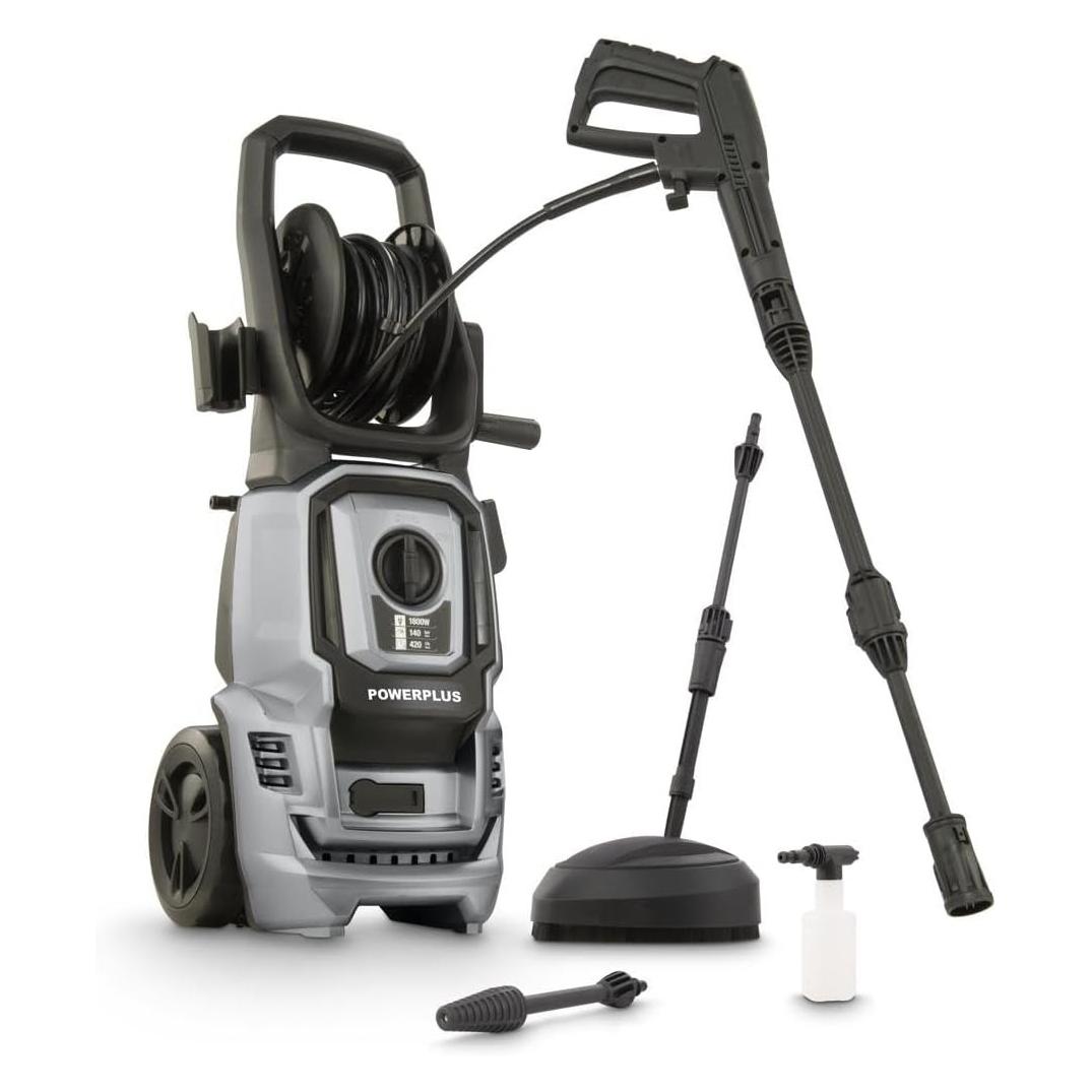 Powerplus, Hogedrukreiniger, Electric High-Pressure Cleaner PowXG90411- 1800 W Terrassenreiniger, Start-/Stoppfunktion (Elektrische Stroom)