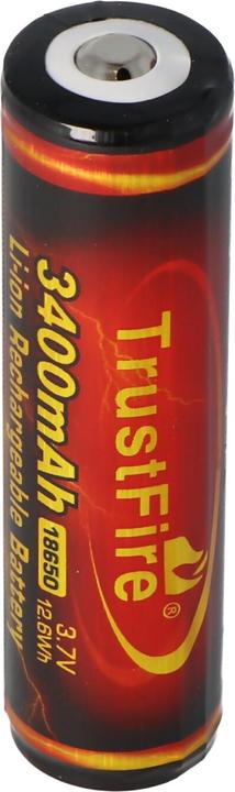 Actual product image Trustfire Akku 18650 3400mAh, PCB geschützt (Flame) (1 pcs., 18650, 3400 mAh)