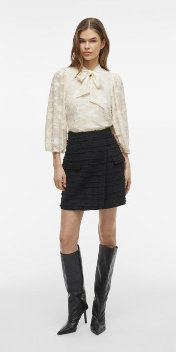 Produktbild Vila Tie Neck Oberteil mit 3/4-Ärmeln (M)