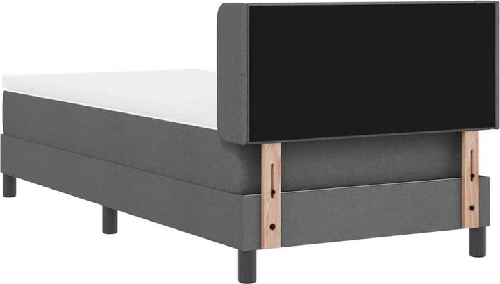 Produktbild VidaXL Boxspringbett mit Matratze Dunkelgrau 80x200 cm Stoff (80 x 200 cm)